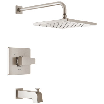 Trim, Brazo, Regadera y Salida de Tina Modern Stainless