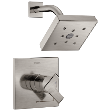 Trim, Brazo y Regadera Ara Memory Temp Stainless