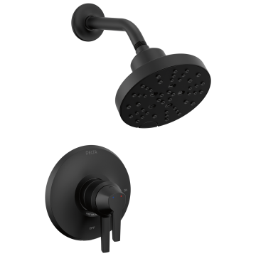 Trim, Brazo y Regadera Memory Temp Galeon Negro