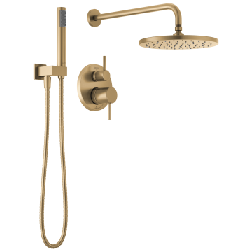 Ducha completa con Válvula Modern Champange Bronze