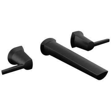 Galeon Trim Grifería de Pared Negro
